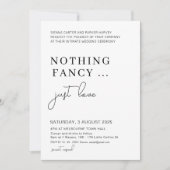 Elopement After Party, Niets Gewoons Alleen Liefde Kaart (Voorkant)