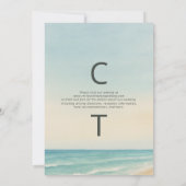 Elopement Beach bruiloft Kaart (Achterkant)