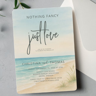 Elopement Beach bruiloft Kaart