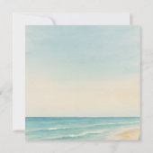 Elopement Beach Bruiloft Save the Date (Achterkant)