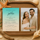 Elopement Beach Photo Wedding Reception Kaart