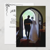 Elopement bruid bruidegom foto net getrouwd aankon kaart (Voorkant / Achterkant)