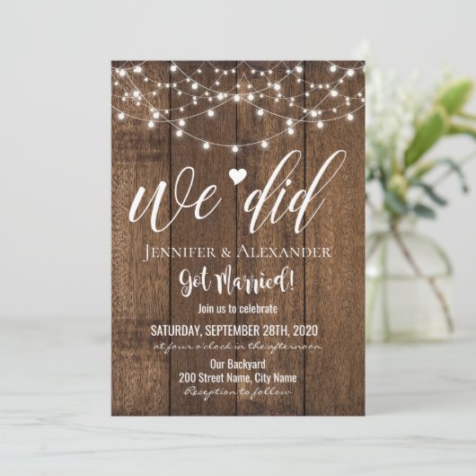 Elopement bruiloft (Staand voorkant)