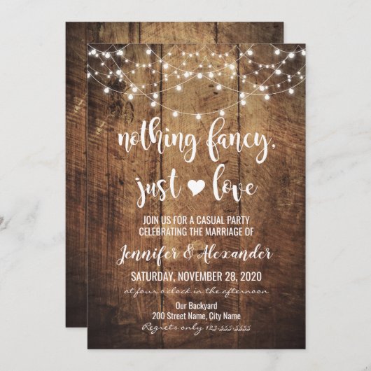 Elopement bruiloft (Voorkant / Achterkant)