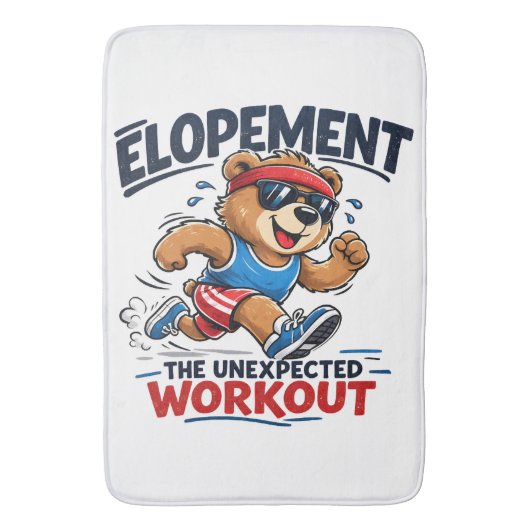 Elopement De Onverwachte Workout Badmat (Voorkant Verticaal)