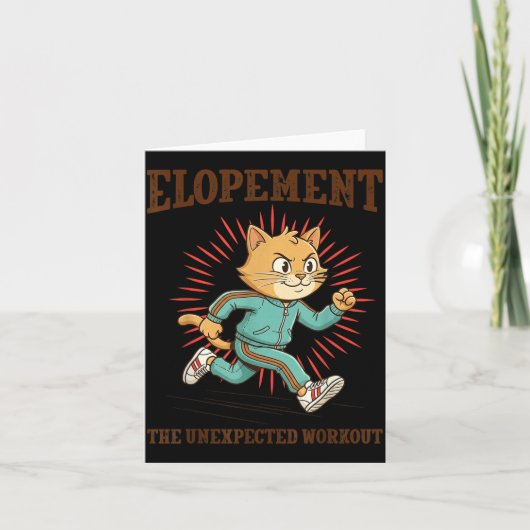 Elopement De Onverwachte Workout Grappig Autisme Kaart (Voorkant)