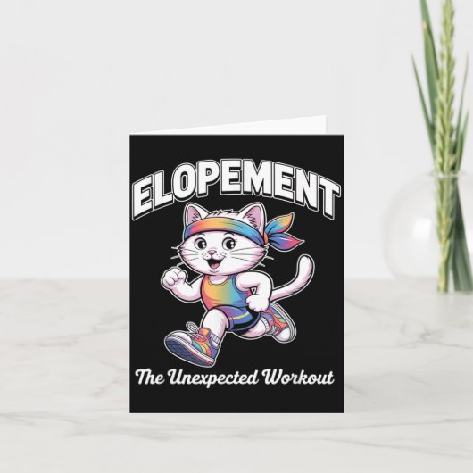 Elopement De Onverwachte Workout Grappige Autisme Kaart (Voorkant)