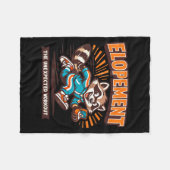 Elopement de onverwachte workout wasbeer grappig fleece deken (Voorkant (Horizontaal))