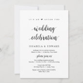 Elopement en na de uitnodiging van de bruiloft (Voorkant)