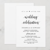 Elopement en na de uitnodiging van de bruiloft (Voorkant / Achterkant)