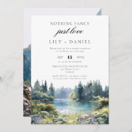 Elopement Forest Lakeside Wedding Reception Photo Kaart