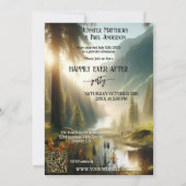 Elopement, gelukkig ooit na de bruiloft foto kaart (Achterkant)