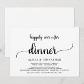Elopement, Happily Ever After Dinner, Rustic Kaart (Voorkant / Achterkant)