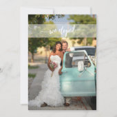 Elopement Happily Ever After Trouwfoto Kaart (Voorkant)