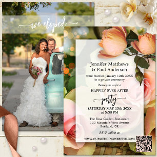 Elopement Happily Ever After Trouwfoto Kaart