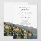 Elopement Lake Como Italië bruiloft receptie Kaart (Voorkant / Achterkant)