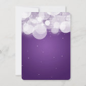 Elopement-loed voor huwelijken en Paars Aankondiging (Achterkant)