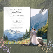 Elopement Mountain bruiloft receptie foto Kaart