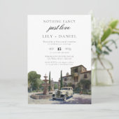 Elopement Old Money Estate Wedding Reception Kaart (Staand voorkant)