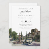 Elopement Old Money Estate Wedding Reception Kaart (Voorkant / Achterkant)