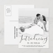 Elopement Trouwaankondiging Foto Briefkaart (Voorkant / Achterkant)