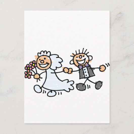 Elopement van de bruid- en bruinweddenschap aankondigingskaart (Voorkant)