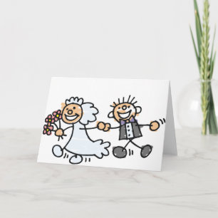 Elopement van de bruid- en bruinweddenschap kaart