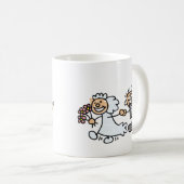 Elopement van de bruid- en bruinweddenschap koffiemok (Voorkant rechts)