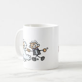 Elopement van de bruid- en bruinweddenschap koffiemok (Voorkant links)