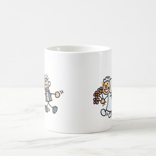 Elopement van de bruid- en bruinweddenschap koffiemok (Center)