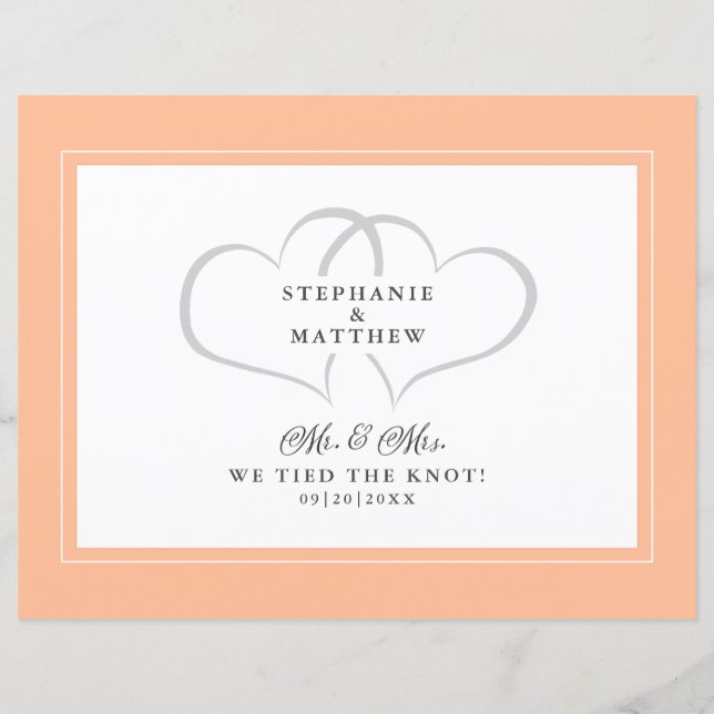 Elopement We hebben de knoop doorgehakt Mr. & Mrs. (Voorkant)