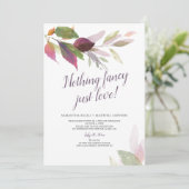 Elopement Weddenschap niets Fancy gewoon liefde Kaart (Staand voorkant)