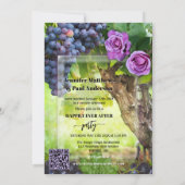 Elopement Wijn Thema Trouwfoto  Kaart (Achterkant)