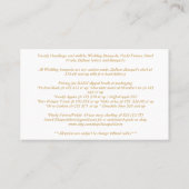 Eloquent Deva Bouquets - Aangepaste bestelling Visitekaartje (Achterkant)