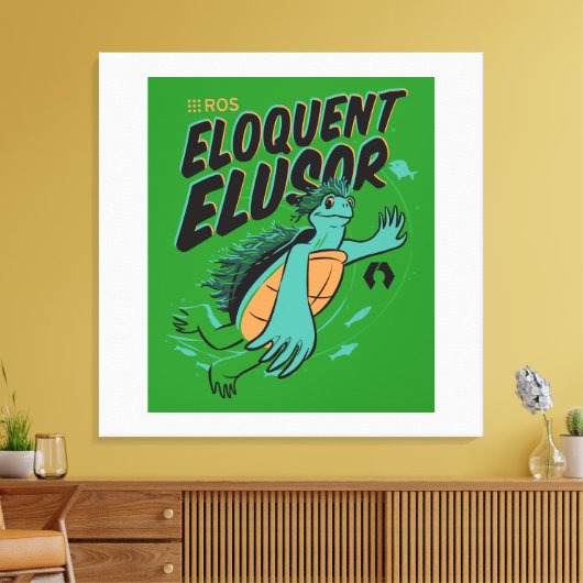 Eloquent Elusor Release Poster op gewikkeld doek Canvas Afdruk (Insitu (Woonkamer))