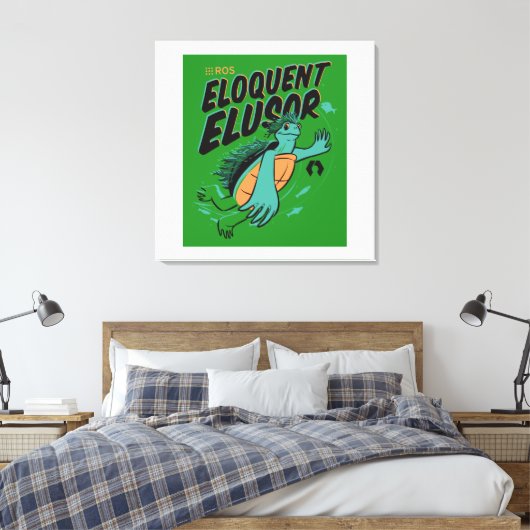 Eloquent Elusor Release Poster op gewikkeld doek Canvas Afdruk (Insitu (Slaapkamer))