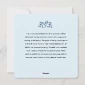 Eloquent Silence Quote Art voor Serene Decor Feestdagenkaart (Achterkant)