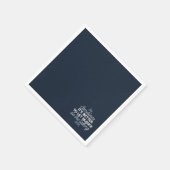 Eloquent Silence Quote Art voor Serene Decor Servet (Hoek)