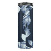 Eloquent Silence Quote Art voor Serene Decor Thermosbeker (Achterkant)