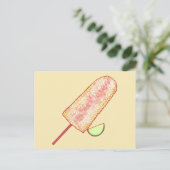 Elote Mexicaanse straatnaamplaat op de krab Briefkaart (Staand voorkant)