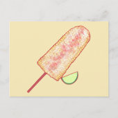 Elote Mexicaanse straatnaamplaat op de krab Briefkaart (Voorkant)