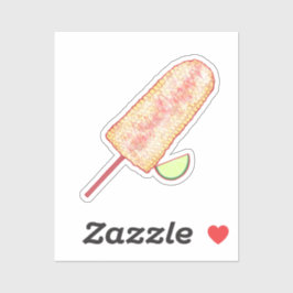 Elote Mexicaanse straatnaamplaat op de krab Sticker