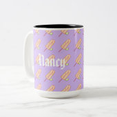 Elote Mexicaanse straatnaamplaat op de krab Tweekleurige Koffiemok (Voorkant links)