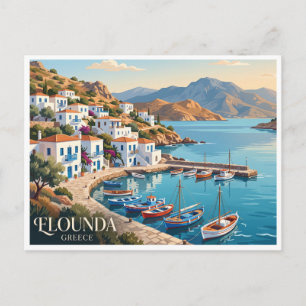Elounda Village Waterfront Griekenland Briefkaart