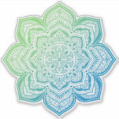 Elowyn Mandala Custom-Cut Vinyl Sticker (Voorkant)