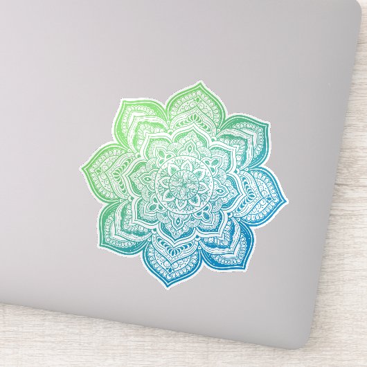 Elowyn Mandala op maat gesneden vinyl sticker (Detail)