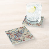 Eloy Arizona en Coolidge  Map Glazen Onderzetter (Schuin)