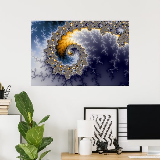 Elp1 - Fractaal Poster (Thuiskantoor)