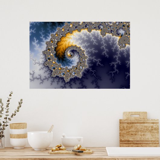 Elp1 - Fractaal Poster (Keuken)