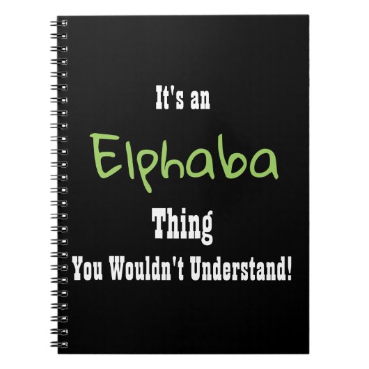 Elphaba Journal Notitieboek (Voorkant)